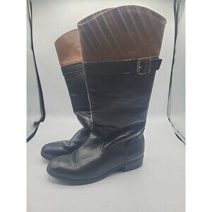 Nine West Back Zip Boots - Black / Brown - Size 2